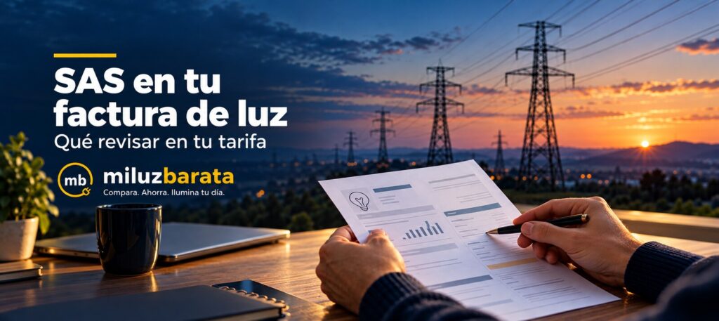 SAS en la factura de la luz: qué son y qué revisar en una tarifa fija